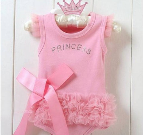 Bodysuit Princess Dress Kids Baby Girls One-piece