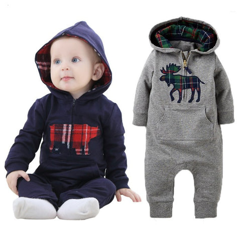 Hooded Cotton Baby Costume Spring Autumn Romper