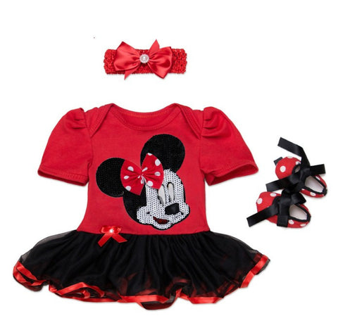 Tutu Cotton Cartoon Party Toddle Girl