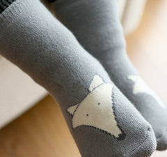 Character Pattern Infants Cotton Socks