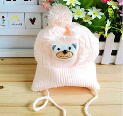 Infant Toddler Cute Soft Crochet Bear Hat Beanie