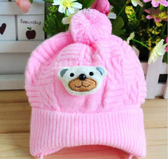 Infant Toddler Cute Soft Crochet Bear Hat Beanie