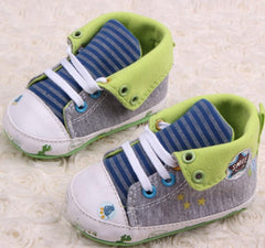 Cute Cartoon Printed Baby Kids High Shoes