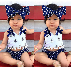 Cute Baby Girls 3 Pcs Sets Clothes