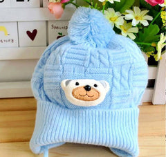 Infant Toddler Cute Soft Crochet Bear Hat Beanie