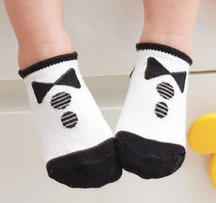 Socks Cotton Knitted Anti Slip Short