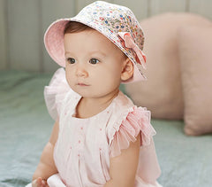 Baby Hat Cap Bucket Sunshade Floral Bowknot