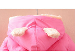 Winter Coat Children Bear Hooded