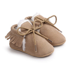 Baby Boy Girl Baby Moccasins Soft Moccs Shoes