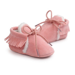 Baby Boy Girl Baby Moccasins Soft Moccs Shoes