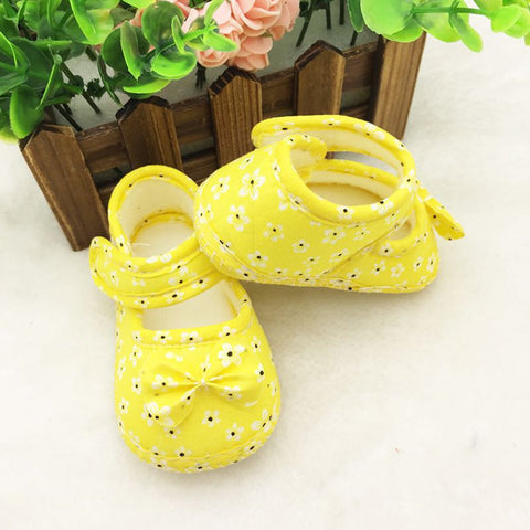 Bowknot Soft Anti-Slip Crib Shoes