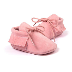 Baby Boy Girl Baby Moccasins Soft Moccs Shoes