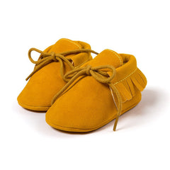 Baby Boy Girl Baby Moccasins Soft Moccs Shoes