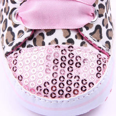 Baby Girls Shoes Floral Leopard Sequin Infant Soft Sole