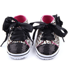 Baby Girls Shoes Floral Leopard Sequin Infant Soft Sole