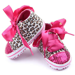 Baby Girls Shoes Floral Leopard Sequin Infant Soft Sole