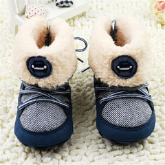 Baby Boy Winter Warm Snow Boots Lace Up