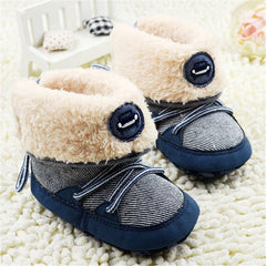 Baby Boy Winter Warm Snow Boots Lace Up