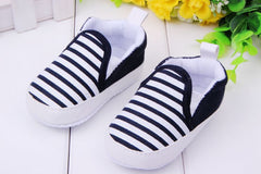 First Walkers Fashion Striped Canvas Baby Shoes