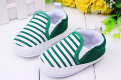 First Walkers Fashion Striped Canvas Baby Shoes