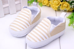 First Walkers Fashion Striped Canvas Baby Shoes